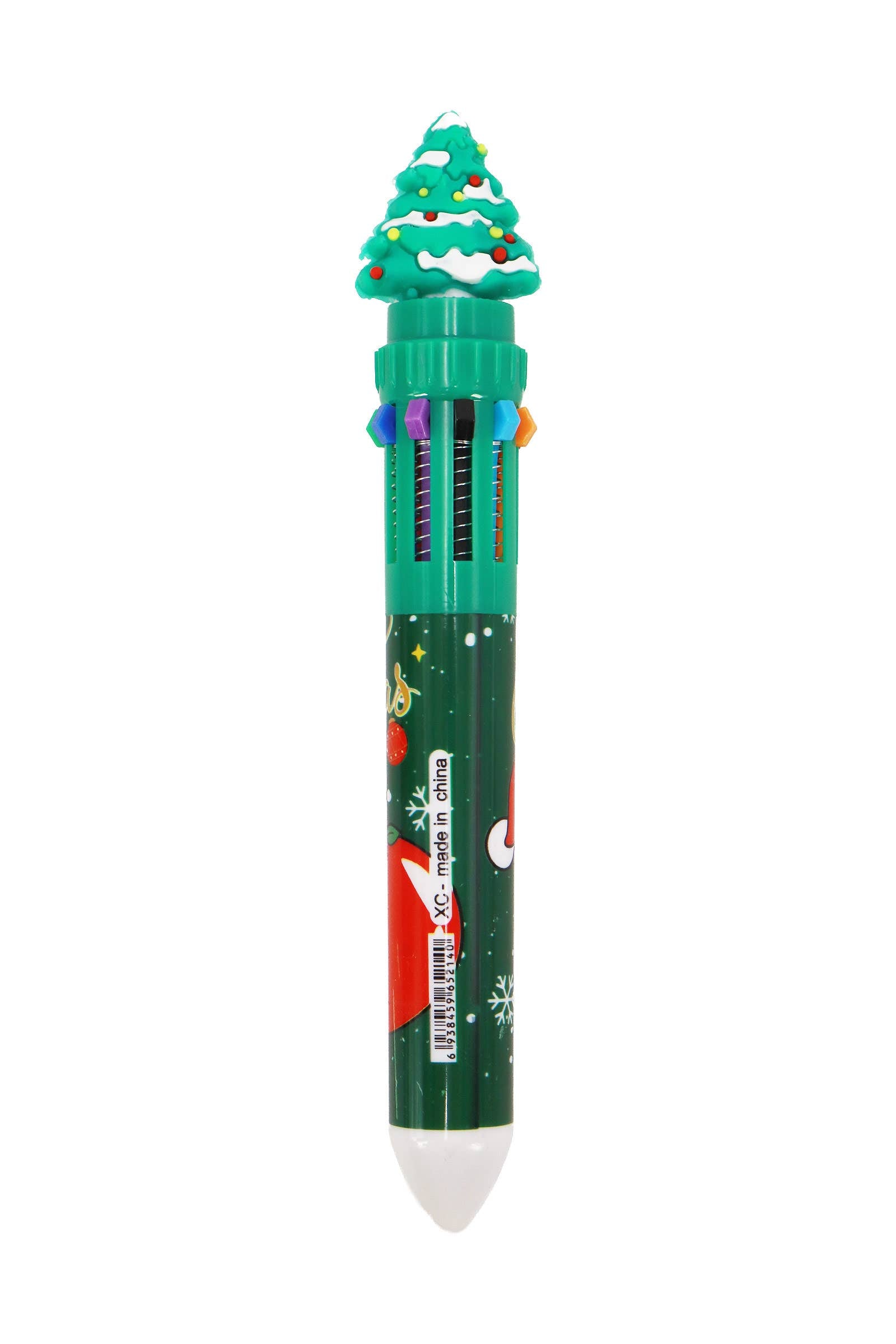 Cute Christmas 10-in-1 Multicolor Pen
