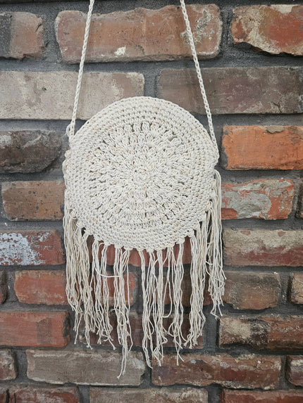 Fringed Crochet Purse