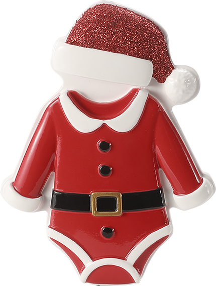 Santa Baby Onesie Personalized Ornament