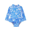 Baby Girls UPF50+ Alissa Infant Ruffle Rash Guard Swimsuit