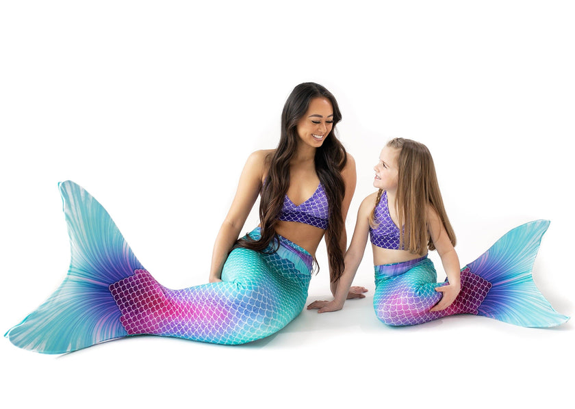 Mermaid Magic Mermaid Tail + Monofin Set for kids, girls, teens, and women (pool toy)