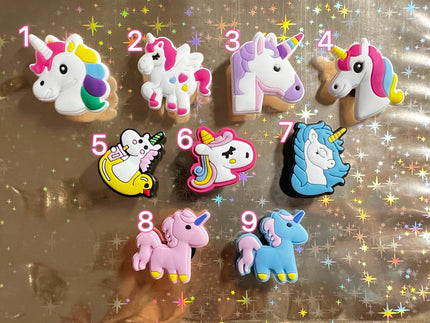 Cute Unicorn Shoe Charms