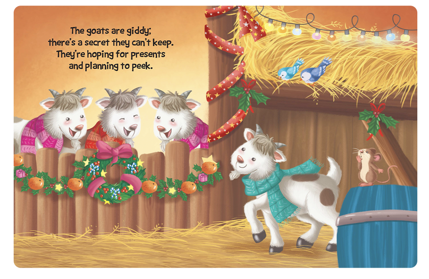 Christmas On The Farm - Children's Holiday Padded Board Book