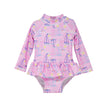 Baby Girls UPF50+ Alissa Infant Ruffle Rash Guard Swimsuit