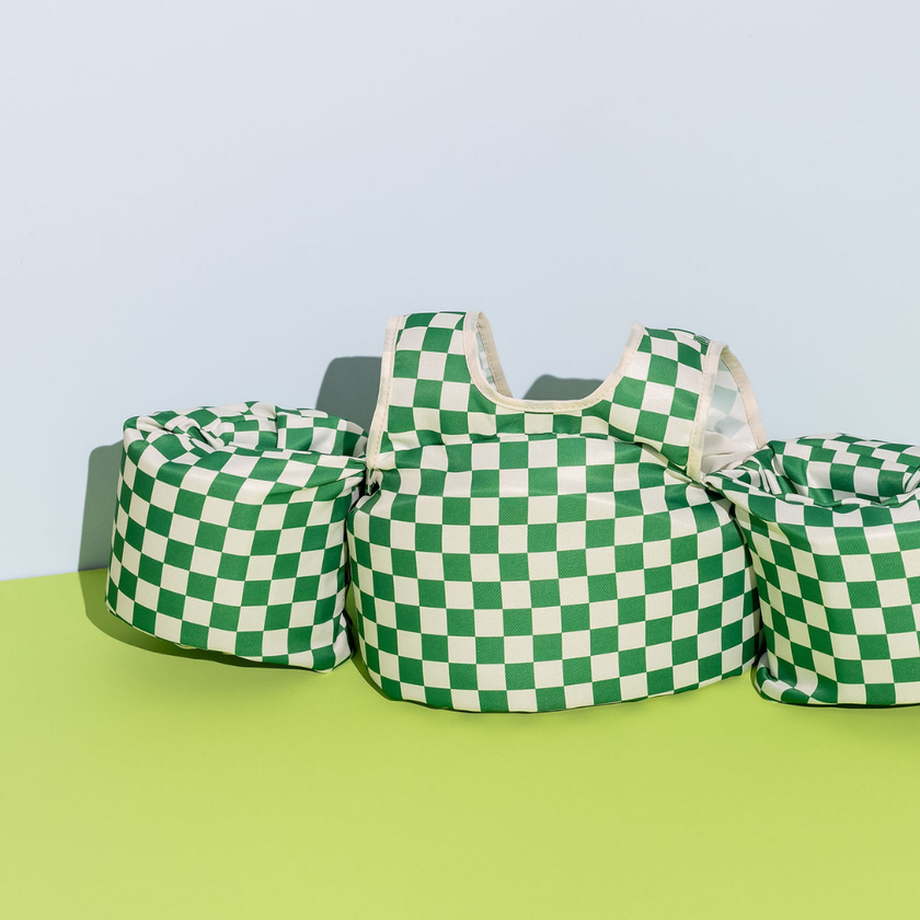 Green Checkered Kids Float