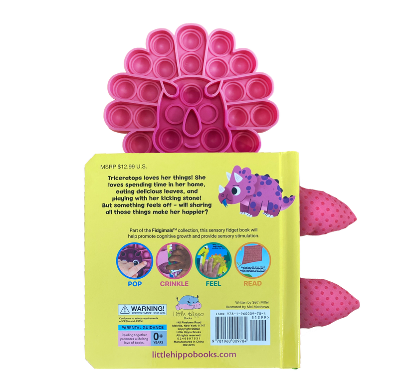 Little Triceratops - Your Sensory Fidget Friend Board Book