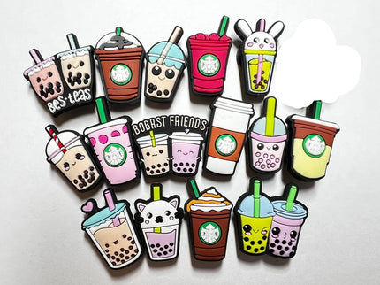 Bubble Tea/Boba Tea Shoe Charms