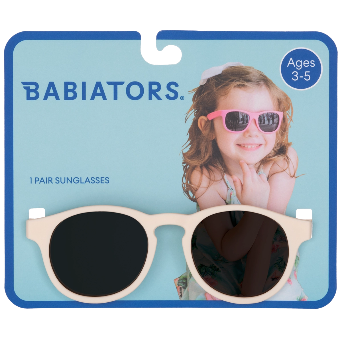 Cream Keyhole Kids Sunglasses