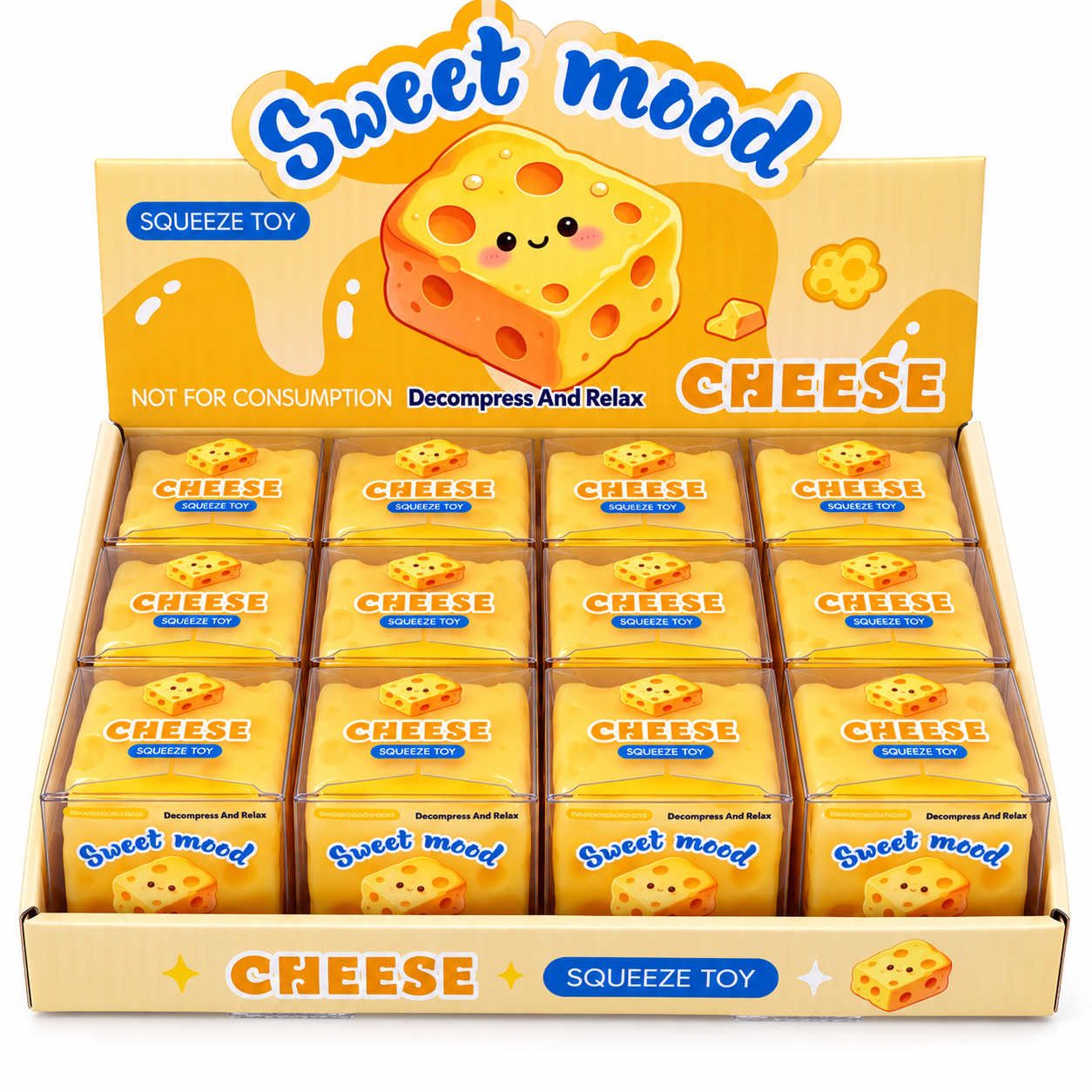 Crunchy Cheese Squishy Toy