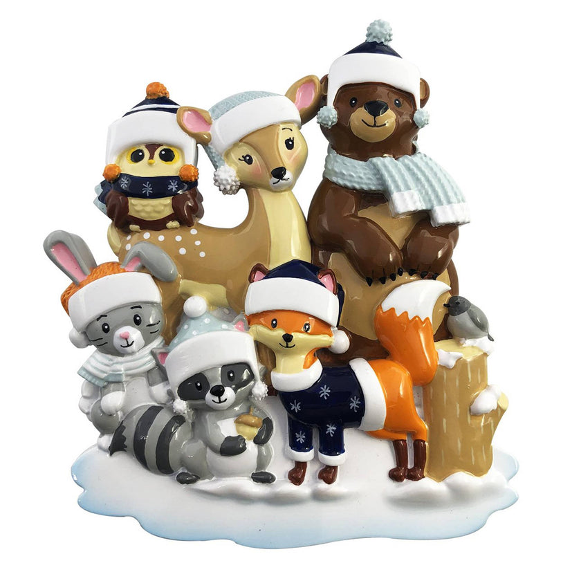 Woodland Family Personalized Christmas Ornament