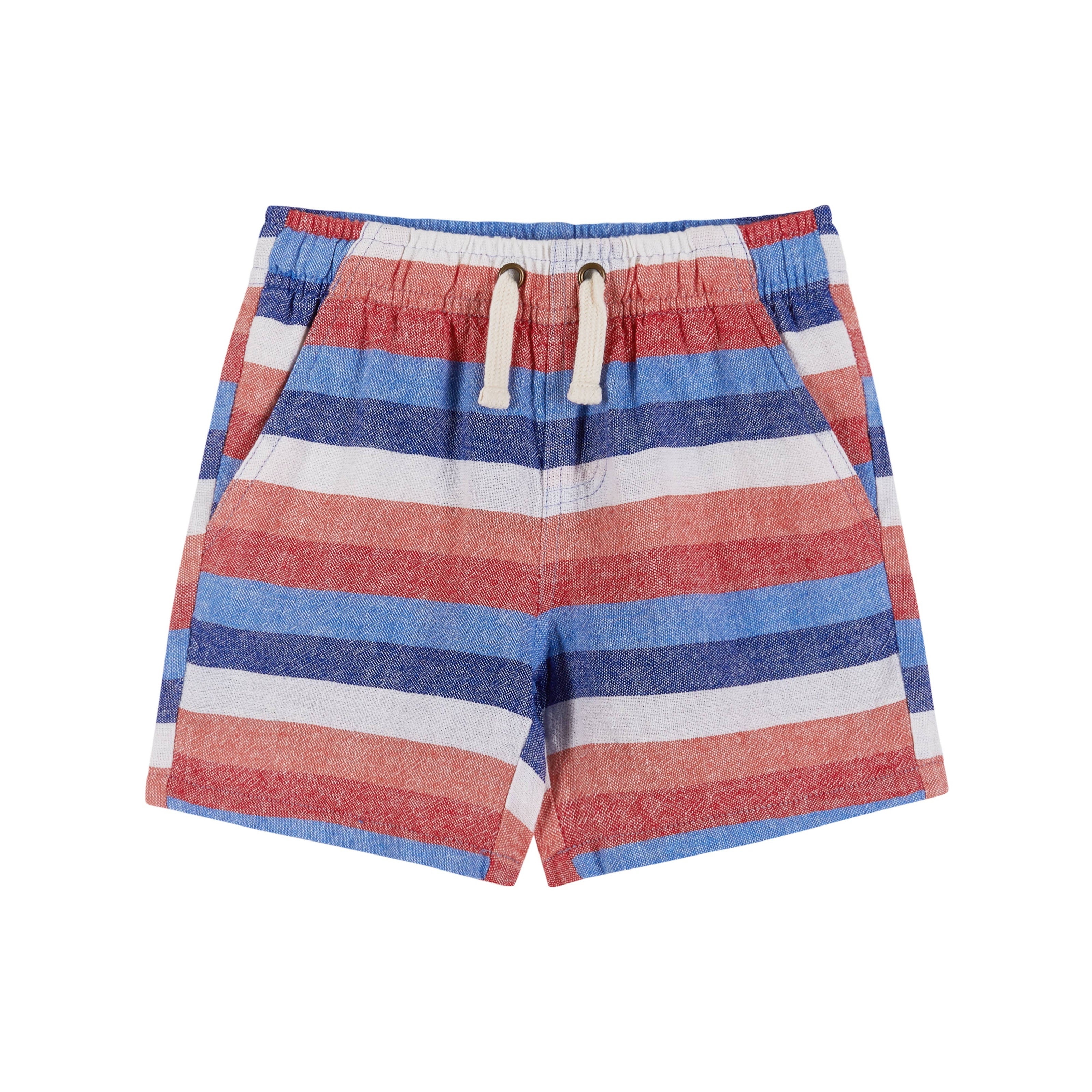 Boys Toddler T-Shirt & Striped Drawstring Shorts Set