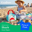 Plush Animal Set with Purse -  Shark