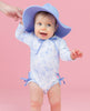 Periwinkle Butterfly Garden Long Sleeve One Piece Rash Guard – Little ...