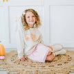 Pumpkin Embroidered Bow Clip - Hair Bows - Hair Accessories
