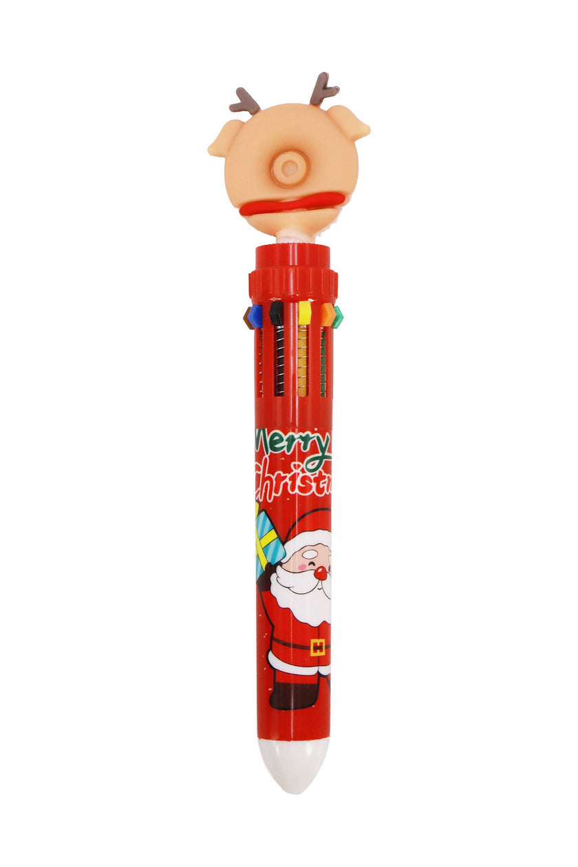 Cute Christmas 10-in-1 Multicolor Pen