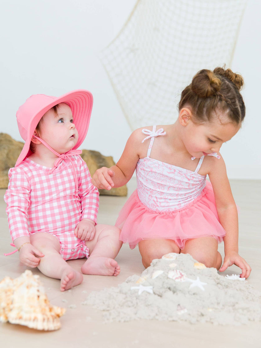 By the Seaside Tulle Skirted Tie Shoulder One Piece
