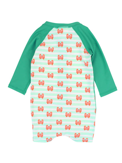 Crabby Cove Long Sleeve One Piece Rash Guard