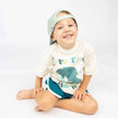 Happiness Comes In Waves Snapback Hat