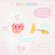 Axolotl Love | Cutie Stud Earrings for Girls