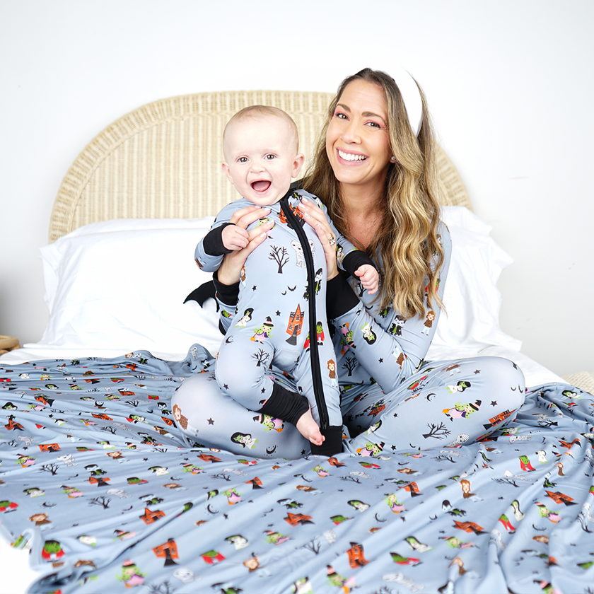 Monster Party Halloween Bamboo Pajamas Baby Clothes