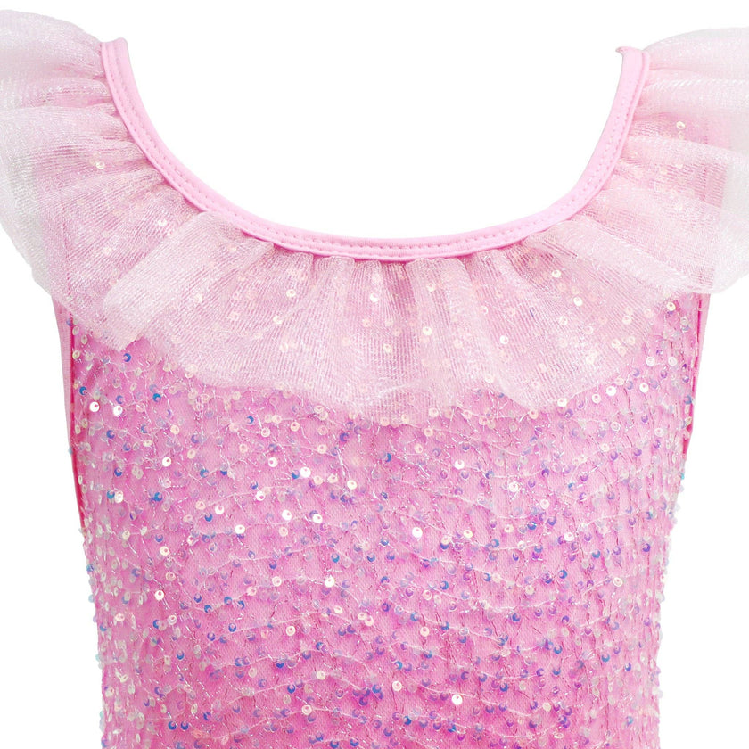 Unicorn Dreamer Multi-layered Rainbow Party Dress: 5-6T