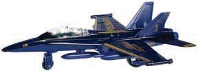 Die Cast F-18 Blue Angel Jet, Pull Back Action