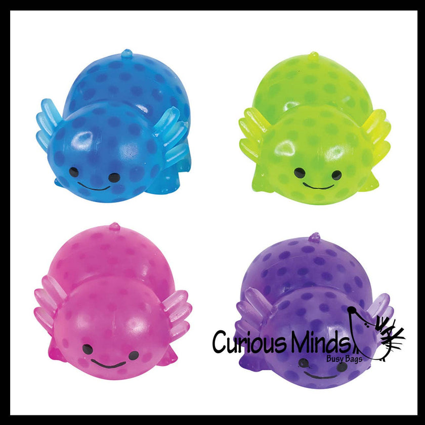 Axolotl Water Bead Filled Squeeze Stress Ball - Sensory Toy