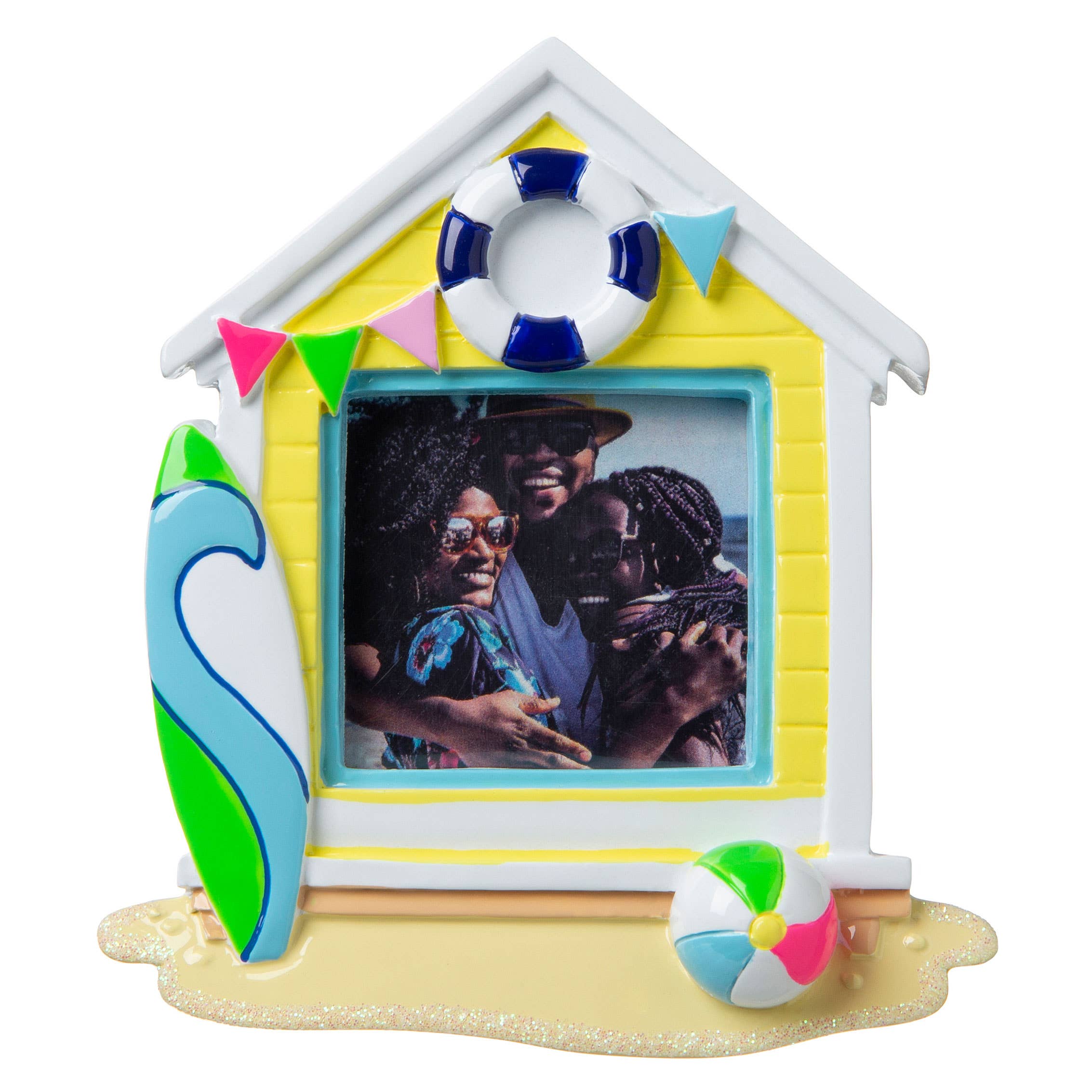 Vacation Home Picture Frame Personalized Ornament