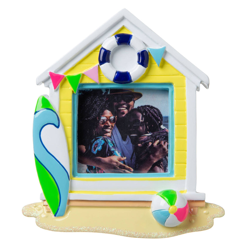 Vacation Home Picture Frame Personalized Ornament
