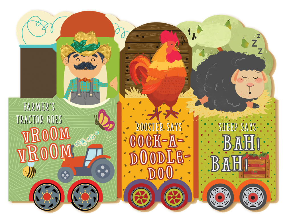 Farm Train Board Book