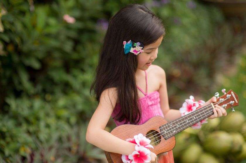 Pastel Shiny Fish Hair Clips- Lilac and Hot Pink
