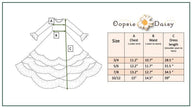 Girls Lavender Winter Floral Long Sleeve Ruffles Dress
