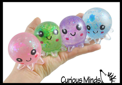 Octopus Sugar Ball Squishy Toy - Syrup Molasses Thick Glue/Gel Stress