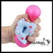 Donut Doughnut Soft Doh Filled Stretch Ball Toy
