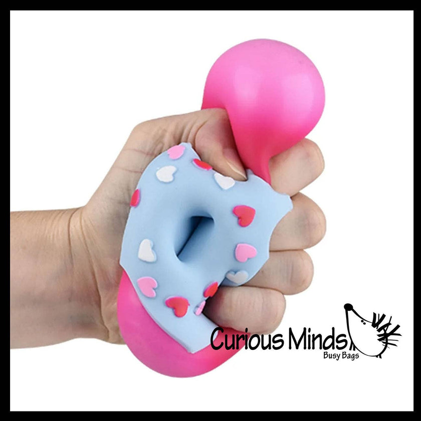 Donut Doughnut Soft Doh Filled Stretch Ball Toy