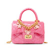 Classic Sparkle Top Handle Handbag
