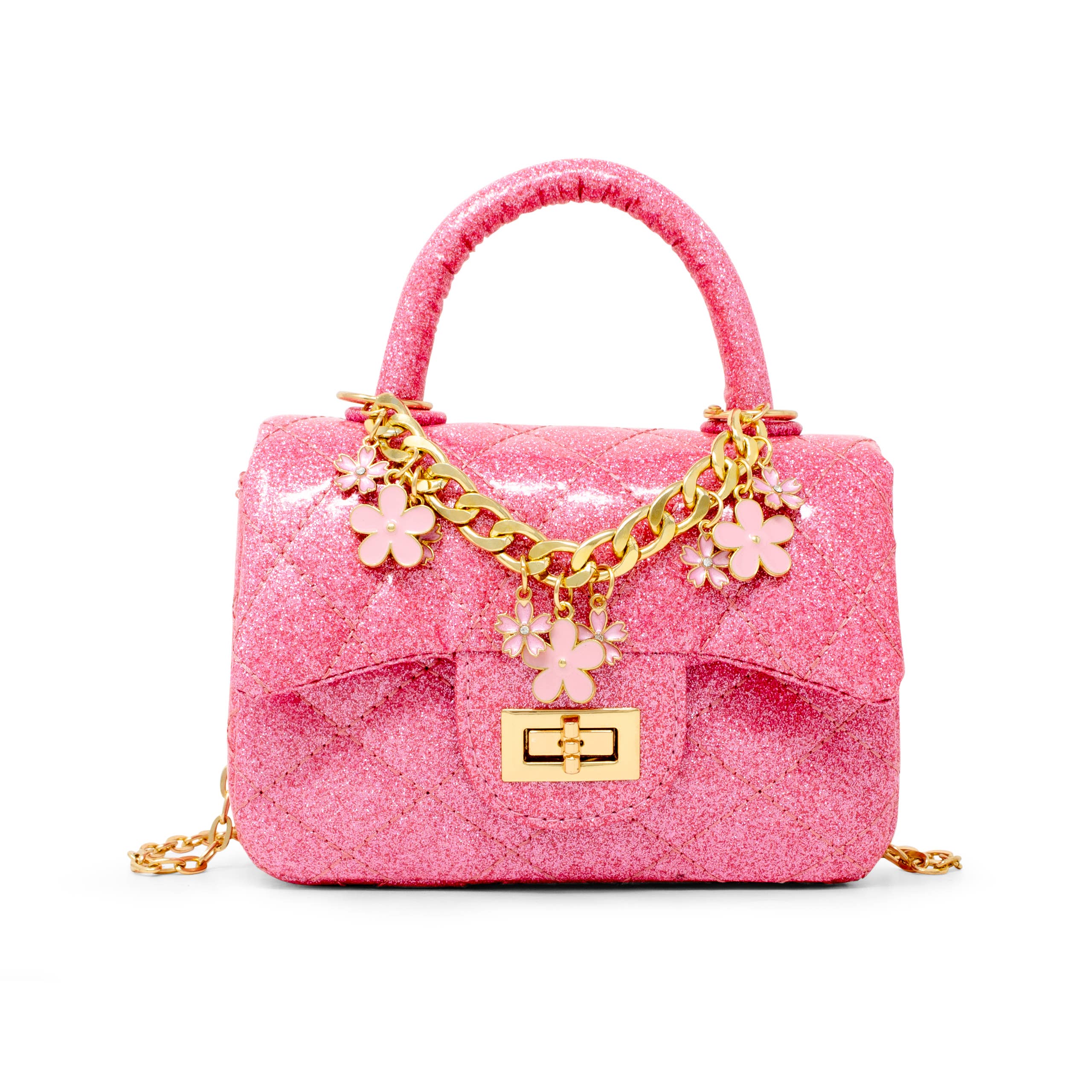Classic Sparkle Top Handle Handbag