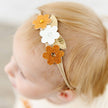 *Boho Floral Glitter Baby Headband - Fall Baby Headbands