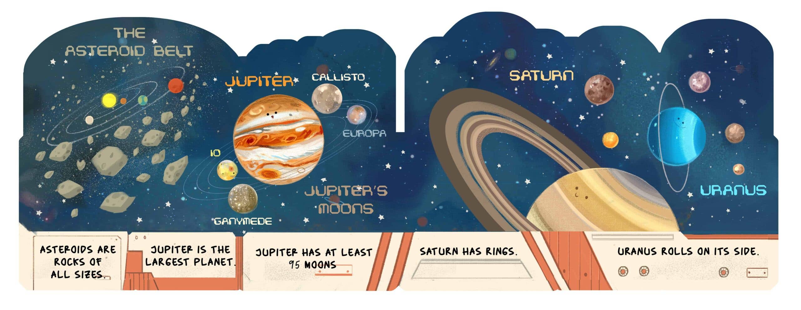 Space Train Board Book
