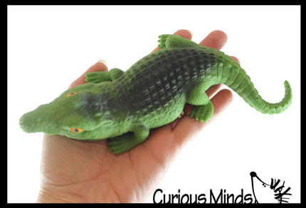 Sand Filled Alligator Crocodile Squishy Toy - Moldable Sensory, Stress