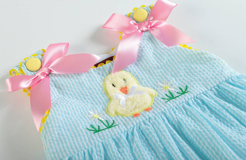 Blue and Pink Pastel Easter Chicks Dress