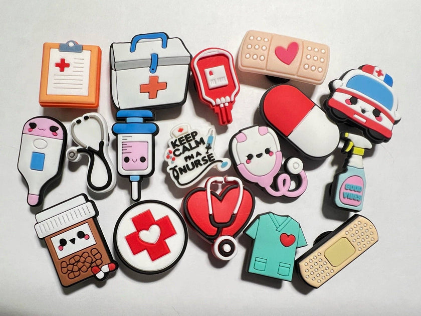 Medical Theme Shoe Charms