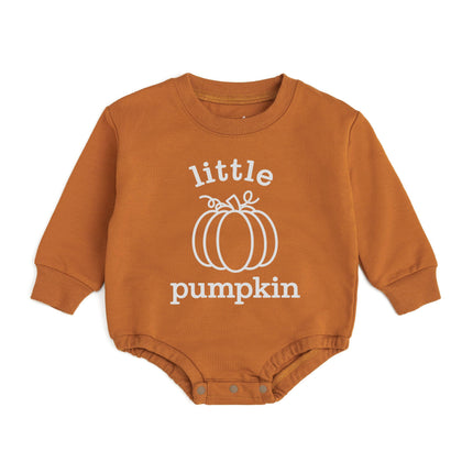 Little Pumpkin Long Sleeve Romper - Baby Clothes - Fall