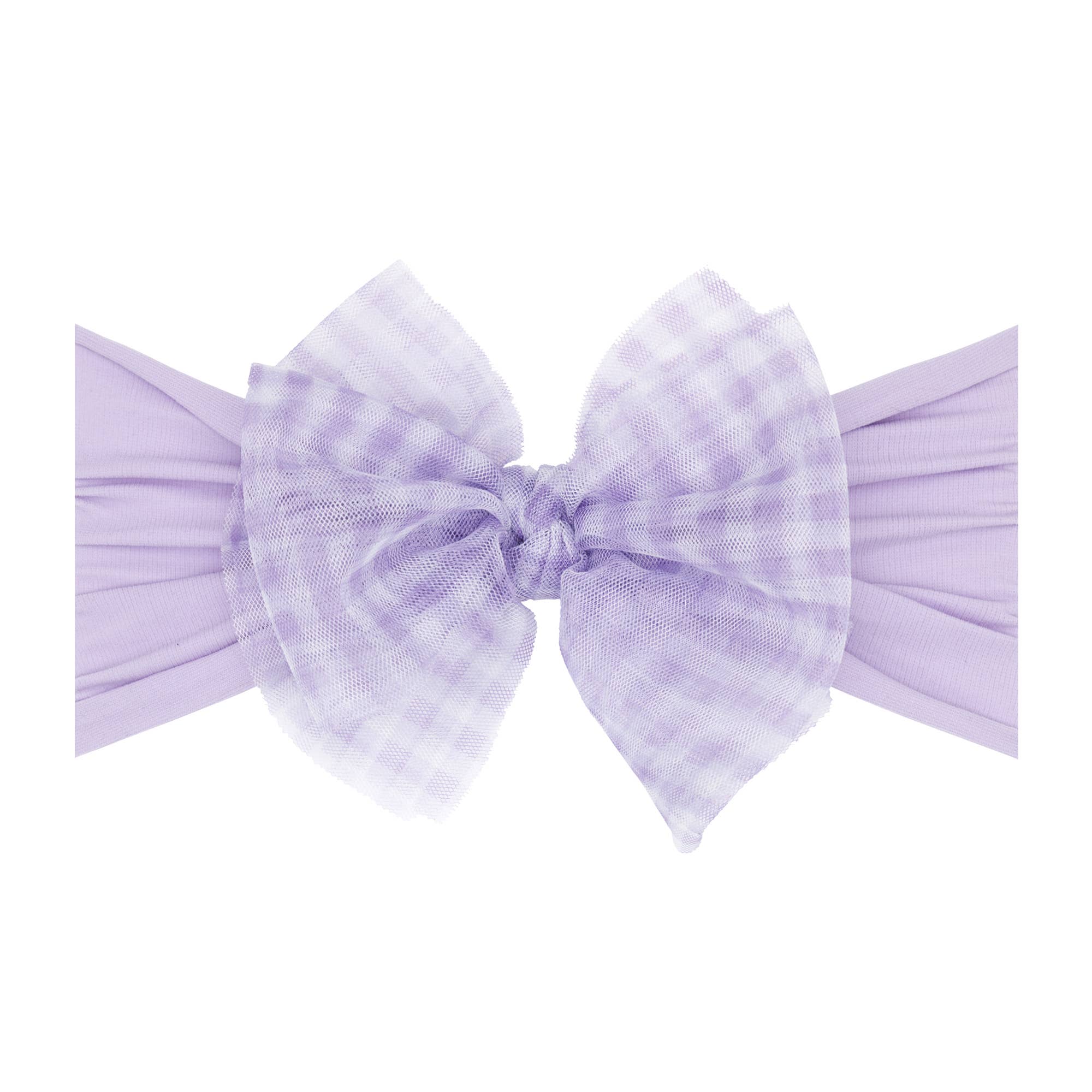 Baby Bling® Tulle FAB® soft nylon headband with tulle bow