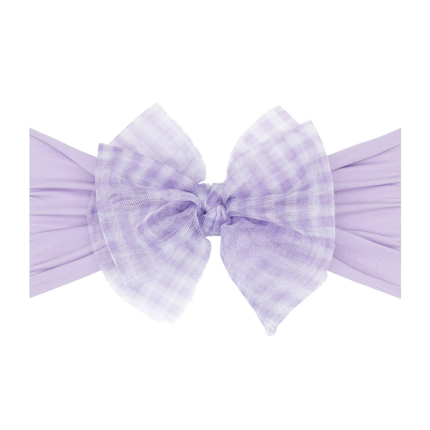 Baby Bling® Tulle FAB® soft nylon headband with tulle bow