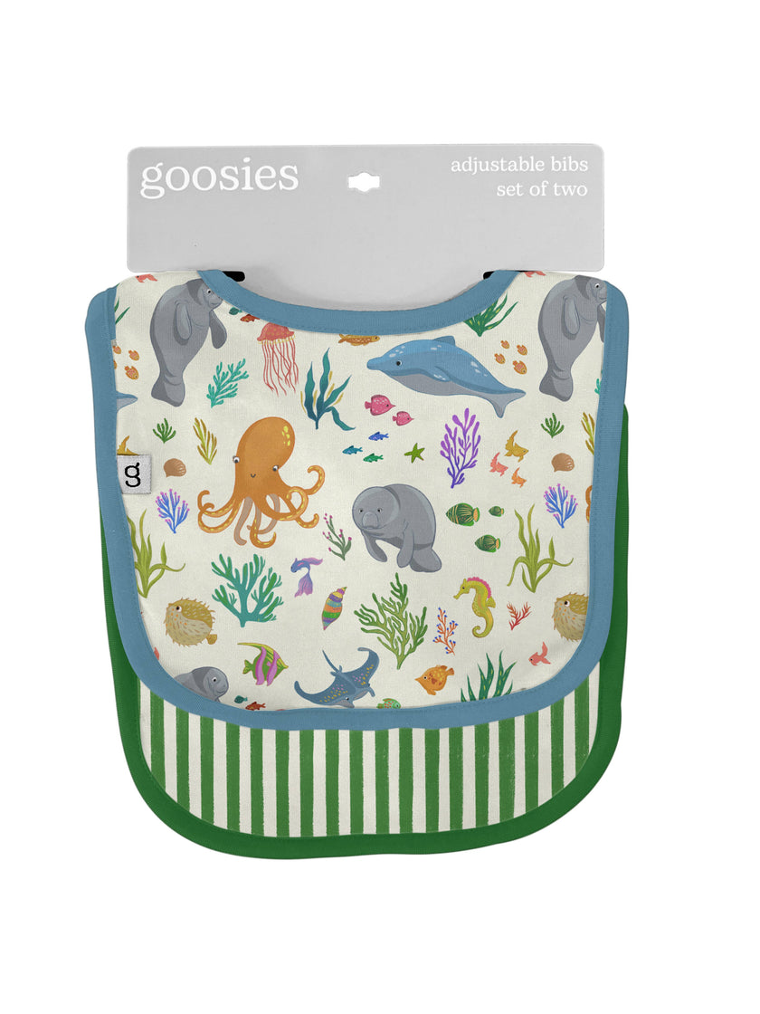 Ocean Friends Bamboo Bib Set