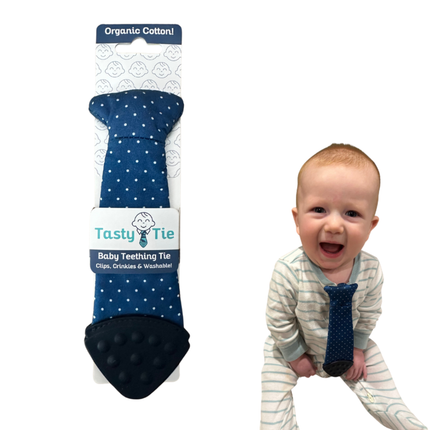 Polkadot Tasty Tie Teether, Crinkle Toy