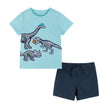 Baby Boys Dinosaur Snack Tee & Ripstop Shorts Set