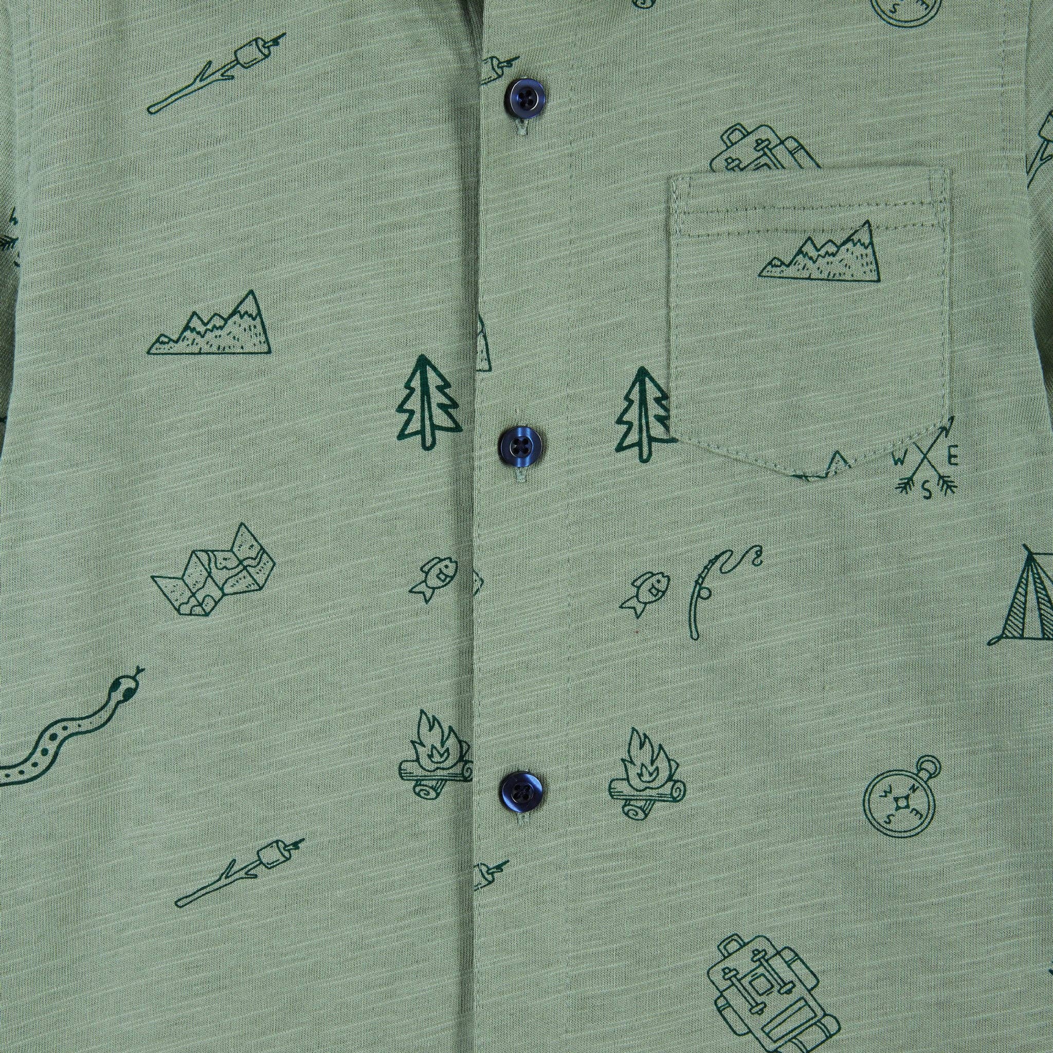 Short Sleeve Knit Buttondown Shirt | Outdoor Adventurer