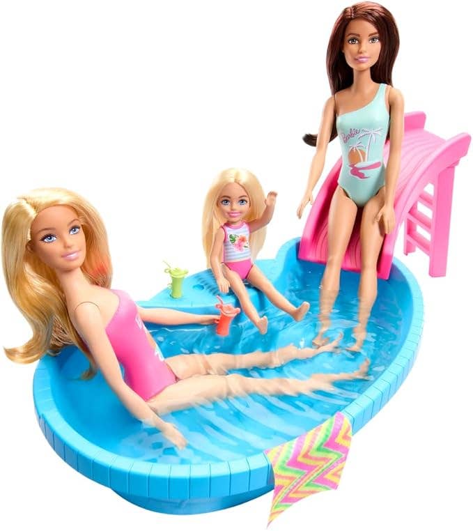 Barbie Doll and Pool with Accessories Toy